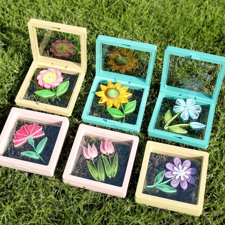 2024 New Arrival Insect Flower Series Quilling Paper Set DIY Handmade Craft Paper Quilling Tools Set for Adults Beginner