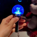 2026 Hot Kpop Mini Light Stick Keyrings Custom Logo Concert Fan Support LED Glow Stick Keychain OEM ODM