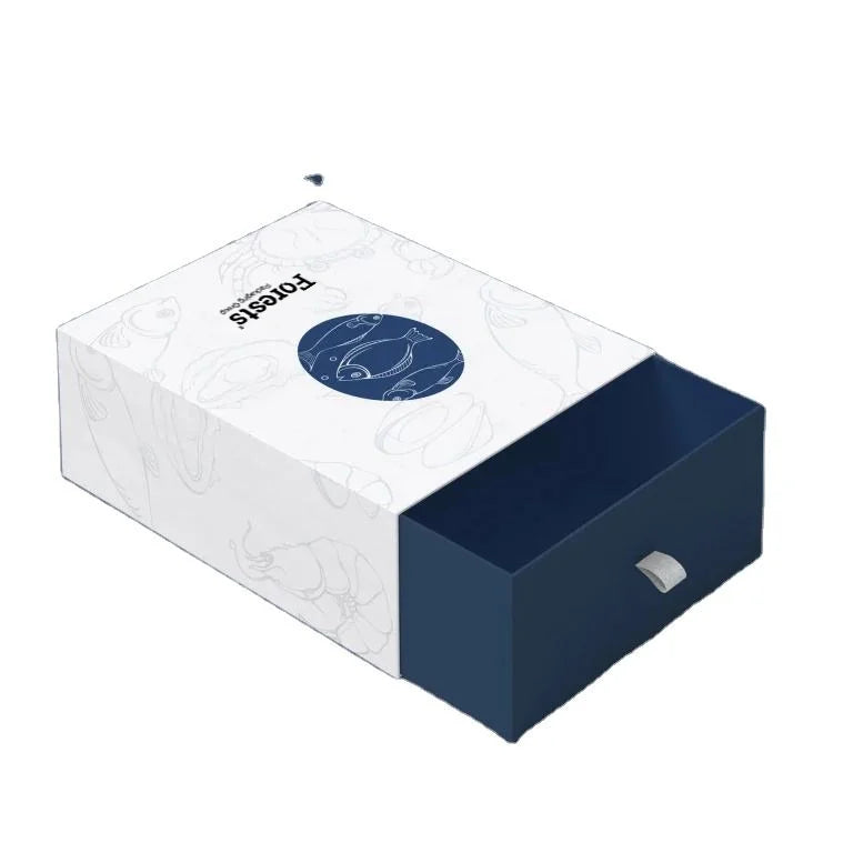 Exquisite High-quality Gift Box Custom Drawer Gift Box Rigid Unfoldable Printed Gift Box with Handle