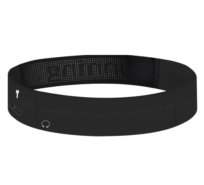 Slim Treadmill Gym Jogging Running with Elastic Belt Fanny Pack Belt Frictionless Stylish Sports Waist Bag