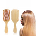 Wooden Hair Brush Anti-Static Cushion Brush Set Handmade Scalp Massage Paddle Hair Dryer Brush