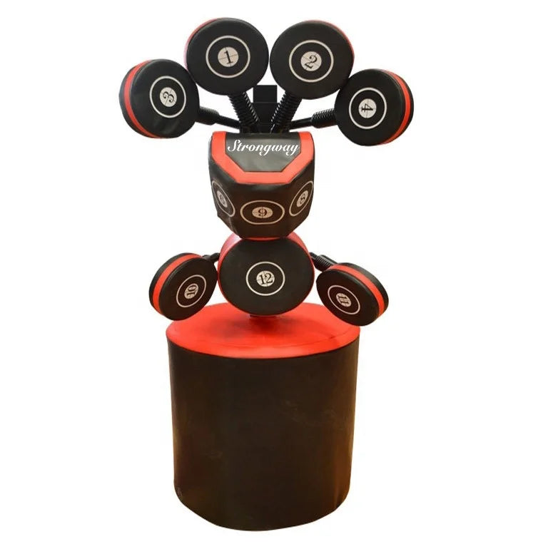 Commercial Gym Fitness Equipment Adjustable Mitts Boxing Training Punch Stand Trainer Machine Adjustable Boxing Target