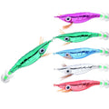 Wholesale 10CM-8.6G Hard Plastic Luminous Squid Jig Lure Wood Shrimp Electroplated Large Eyed Shrimp Lure