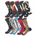 Wholesale Fun Math Wine Doctor Patterned Socks Mens Unisex Trendy Novelty Cotton Crew Socks