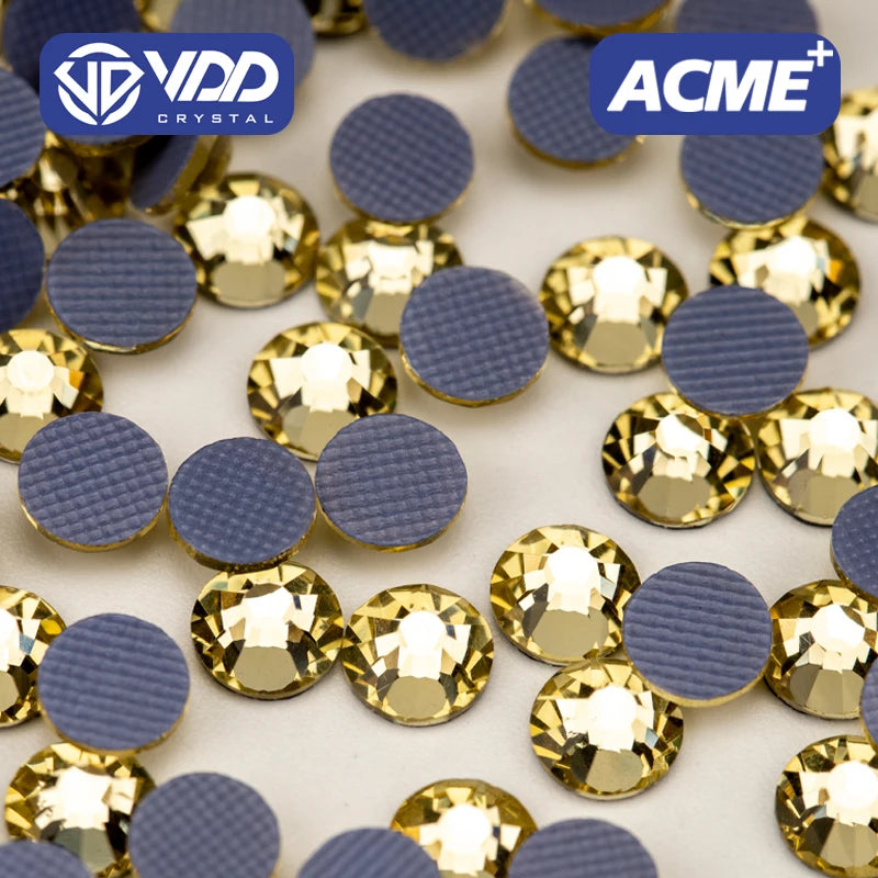 VDD 004 Jonquil ACME Top Quality Hot-Fix Glass Rhinestones Crystal Flatback Stones for Garment Decoration Dress