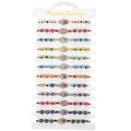Aliexpress 12Pcs Mixed Color Drip Oil Hand-Encrusted Diamond Palm Pulsera Woven Pop Turkish Evil Eye Bracelet Rope