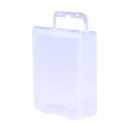 Hengjia Mini Fishing Tackle Box Transparent Fishing Bait Box Fishing Accessory 50*45*15mm
