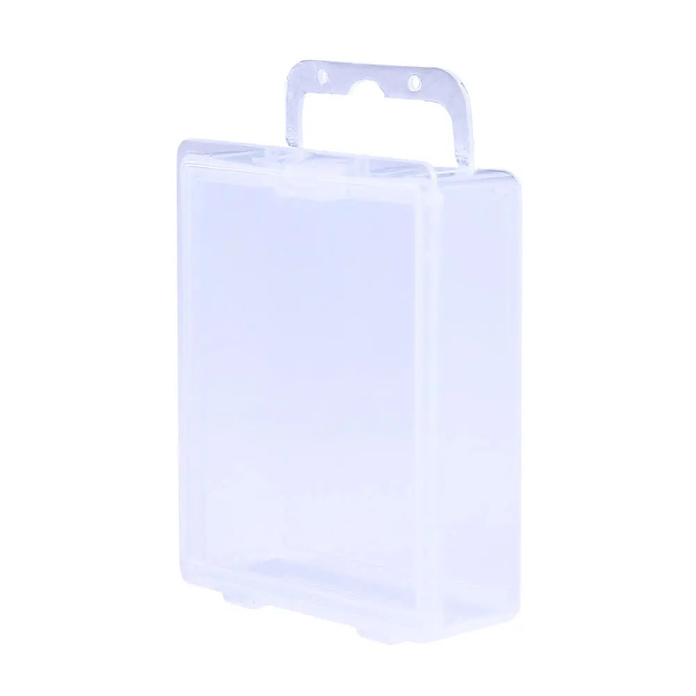 Hengjia Mini Fishing Tackle Box Transparent Fishing Bait Box Fishing Accessory 50*45*15mm