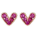 Hot New Fashion 925 Sterling Silver Heart Earrings Trendy & Cute Statement Jewelry for Women & Girls for Parties & Weddings