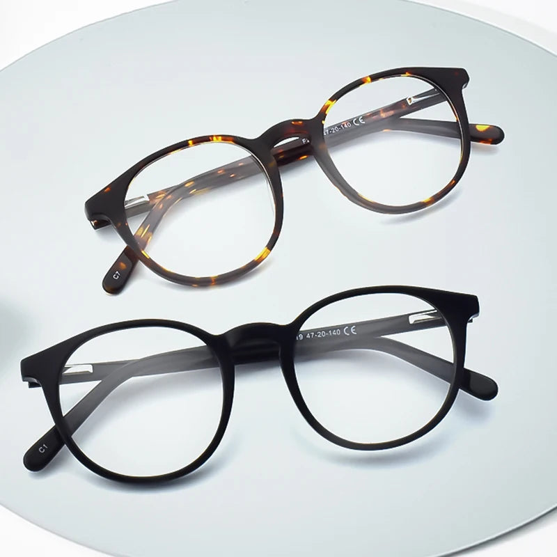 DOISYER 2026 High Quality Retro Classic Acetate Optical Frames Eyeglasses Round Frame Eyeglasses Custom logo for Women and Men