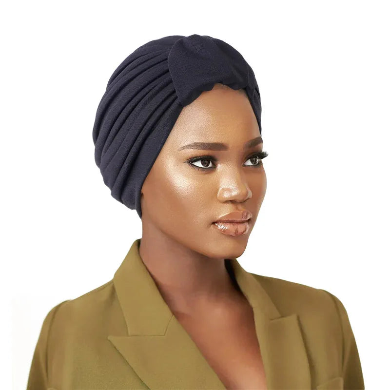 New Designer Turban Twist Hats Polyester Chemo Turban Hair Care Ethnic Daily Life Bandanas