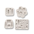YS DIY Perfume Eyebrow Pencil Makeup Mirror Comb Makeup Tools Silicone Cake Molds Baking Chocolate Craft Fondant Decorating Tool