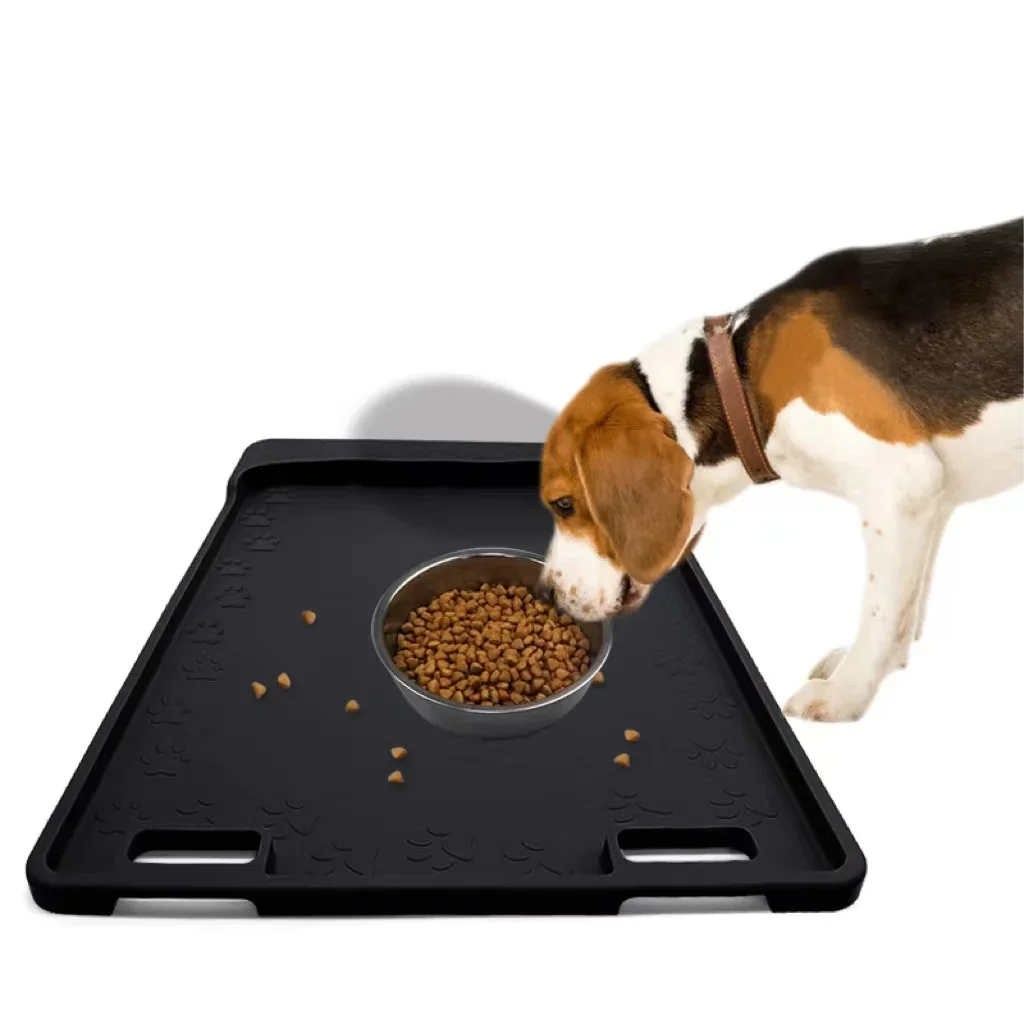 Customizable Silicone Food Mat Non Sticking Paw Pad Silicone Pet Mat Small Size Silicone Pet Food Dog Mat