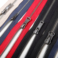 Hengda Brass Eco-Friendly Zippers #8 for Garments Black Nickel Finish Open Double Closed Automatic Locking 3#5# Sizes