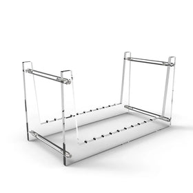 Acrylic CD & Vinyl Record Rack Storage Holder & Display Stand for Album & DVD Collection
