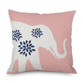 Pink and White Pillowcase 45cmX45cm Square Sofa Pillow Cover Simple Home Style Cushion Cover