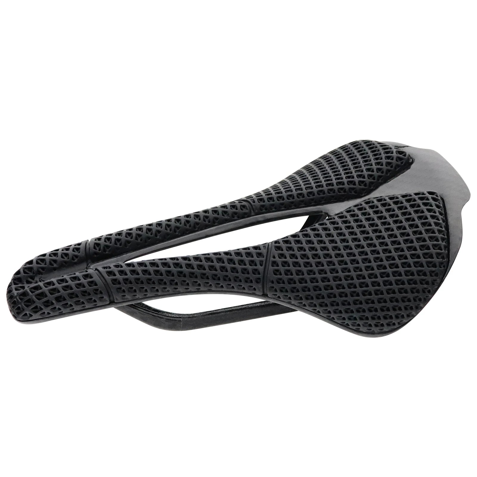 3D Printing Carbon Fiber Bicycle Saddle Ultralight Hollow Seat Comfortable Breathable Honeycomb Cushion for Mountain Road Bikes
