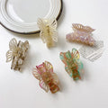 Korean Fashion Girls' Hairgrip  Acetate Butterfly Hair Claws Women  Shark Clip Ponytail Hair Clip