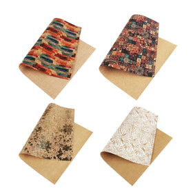 INFOCORK Free A4 Sample Vegan Cork Synthetic Pu Faux Leather - Placemat Material Factory Wholesale Supply | Customizable