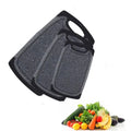 Dishwasher Safe Plastic Chopping Board Set Plastic Cutting Board 3 Pieces Cutting Boards for Kitchen