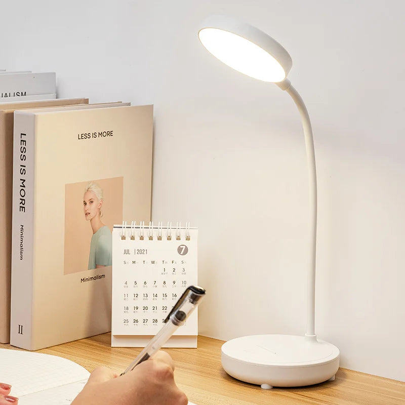 Kids Touch Switch LED Night Light Rechargeable Adjustable Study Reading Desk Lamp Table Lamp