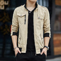 Spring Cotton Jackets Casual Professional Stylish Men Fashion Casual Bomber Plus Size Jacket