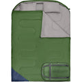 Large Adult Double Winter Sleeping Bag for Couples and Families with 2 Pillows for Hiking and Cold Weather Backpacking