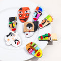 2023 New Designer Creative Graffiti Irregular Face Eye Nose Mouth Colored Resin Splicing Trend Art Acrylic Geometric Face Brooch