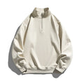 Fengway Custom Solid Half Zip Cotton Eco-Friendly Regular Fit Men's Turtleneck Sweatshirt Spring Streetwear Pullover