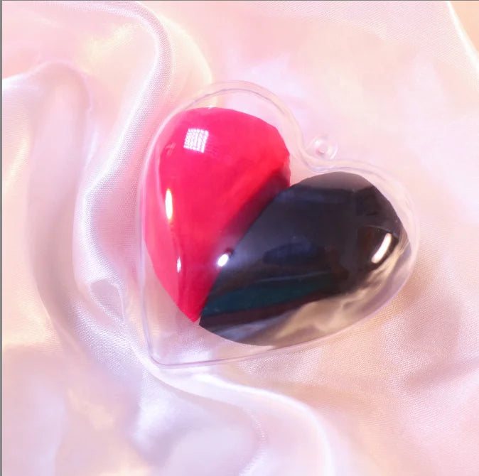 Makeup Sponge Set Gift Box Foundation Blending Sponge Makeup Sponges Love Heart Shape