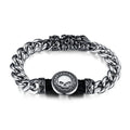 Personalized Stainless Steel Skull Cuban Chain Bracelet for Men Hip Hop Trend Fashion Chain Link Bracelets for Wedding Gift