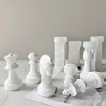 Chess Aromatherapy Candle Silicone Mold DIY Chess Piece Plaster Aromatherapy Stone Gypsum Glue Dropping Ornament Resin Mold