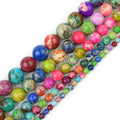 Natural Stone Imperial Jasper round Loose Beads 4/6/8/10/12MM Redalite Color for Jewelry Making