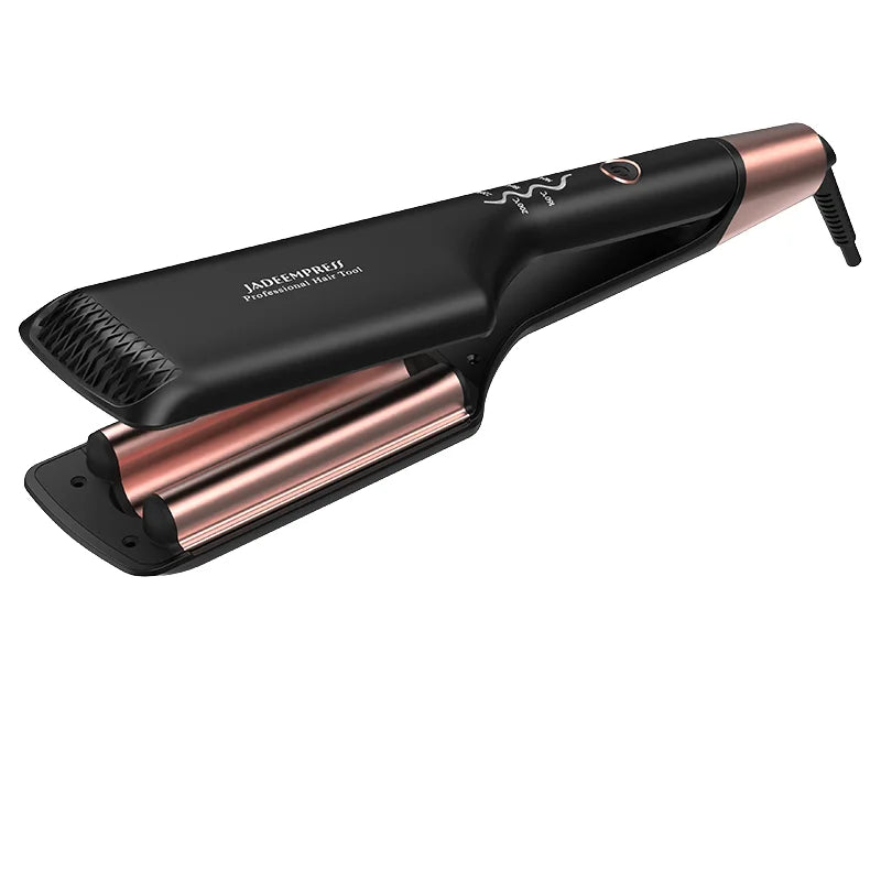 Professional Classic Air Spin Hair-Curler Wholesale Deep Wave Ceramic 2 Barrel Rotating Salon Hair Curler PTC Electric Heater
