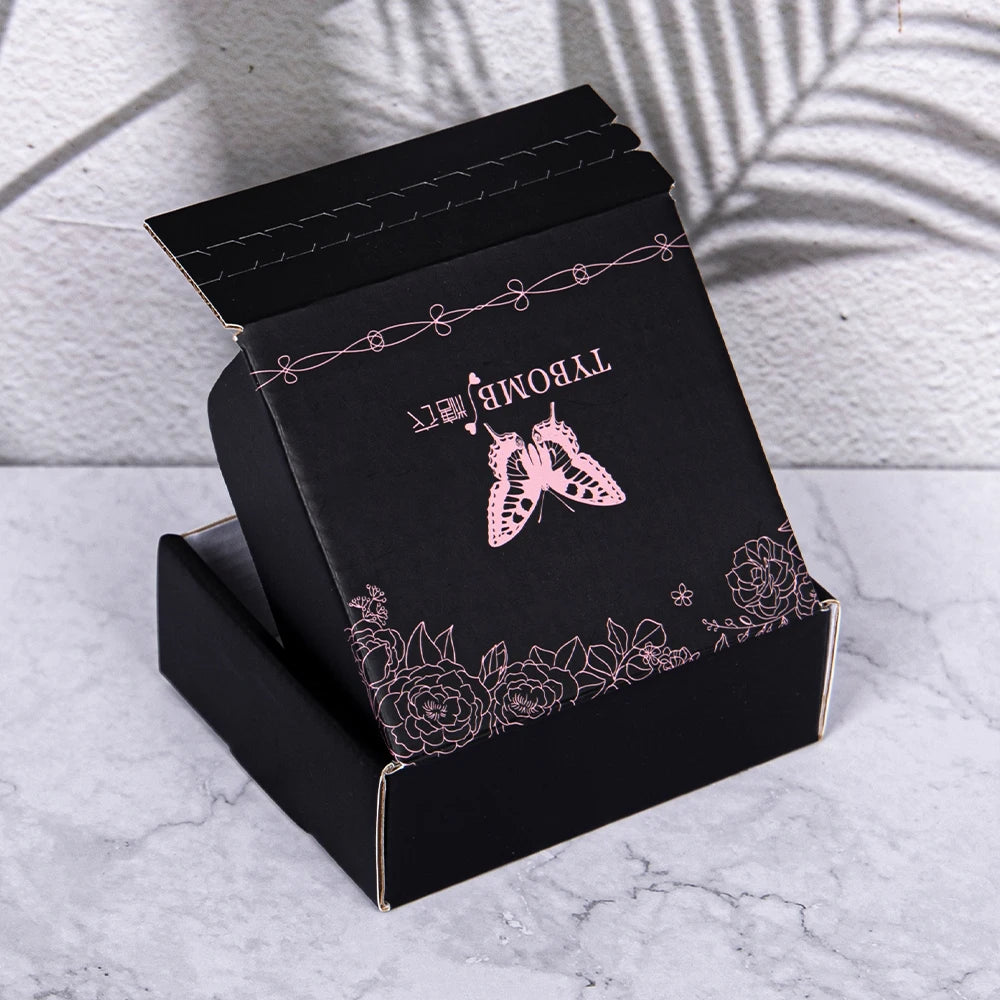 Custom Printed Corrugated Board Folding Mailer Box with Matt Lamination Recycled Materials for Clothing Cosmetic Gift Packaging