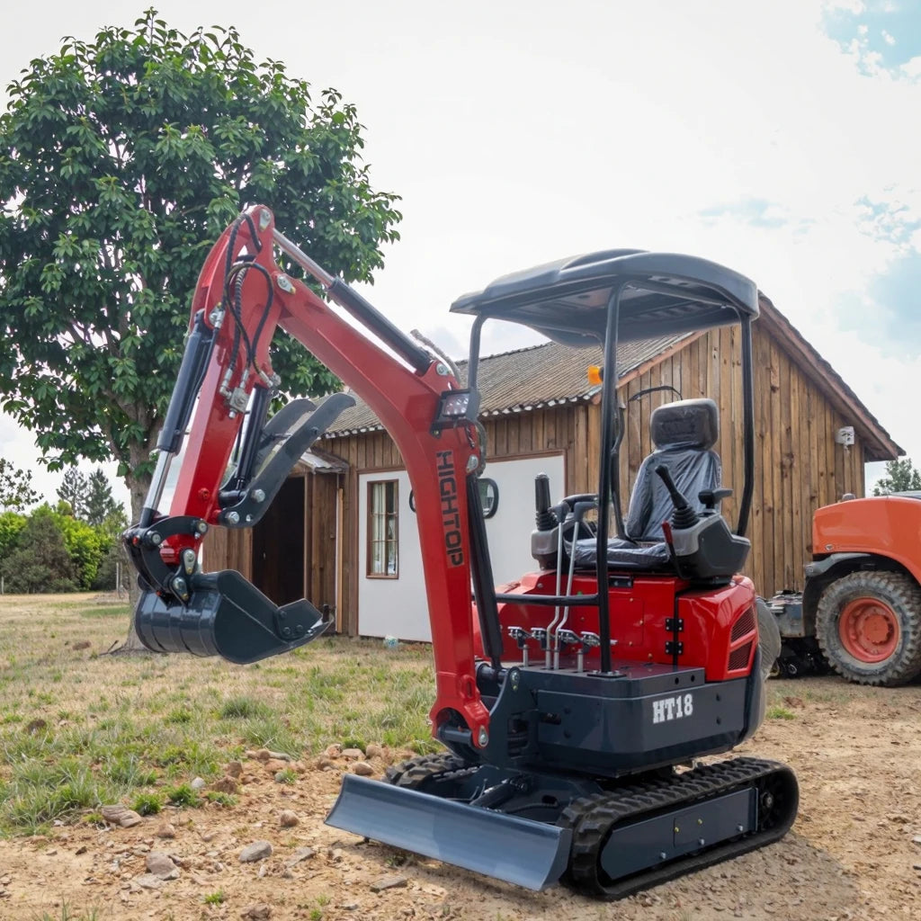 HIGHTOP Mini Small Excavator With Hydraulic Thumb and Side Wing Function 1.8t Mini Excavator