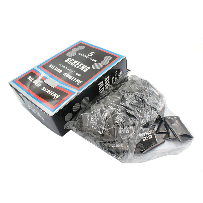 Top Quality Silver Color Smoking Pipe Screens Filters Metal Wholesale Standard 20mm Stainless Steel Round Pipe Screen