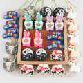 Kovict Cute Cartoon Animal Beads Colorful Shaped Flat Loose Spacer Beads for Adults DIY Pen Necklaces Bracelets Crafts Supplies