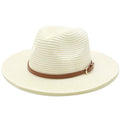 2026 Wholesale Panama Straw Wide Brim Braid Fedora Hat Summer Beach Sunscreen Sun Hat for Women Men