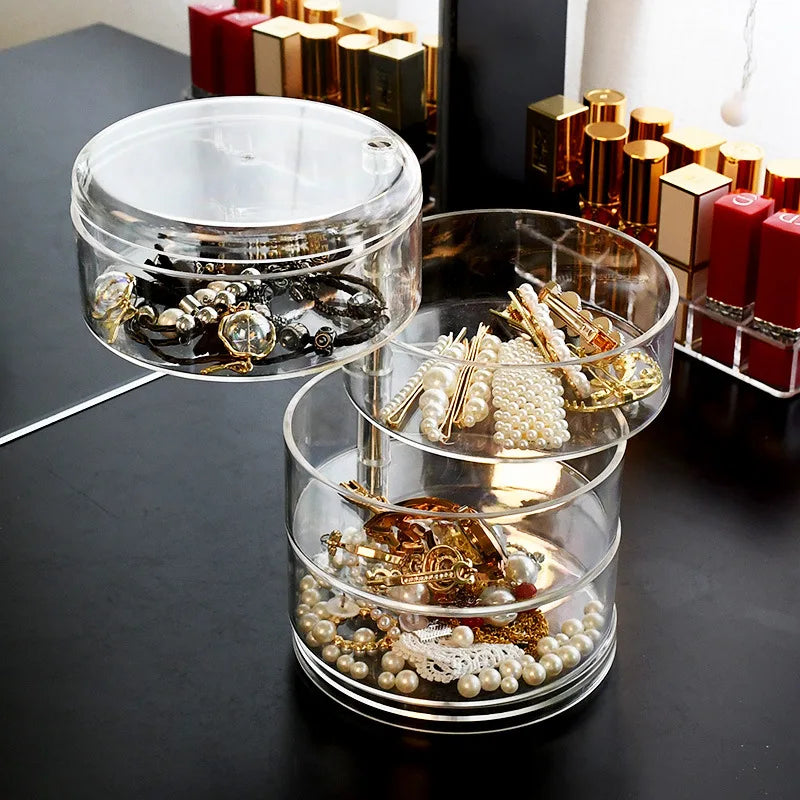 Makeup Bathroom 360 Cosmetics Acrylic Transparent Organizer for Cosmetics Storage Box