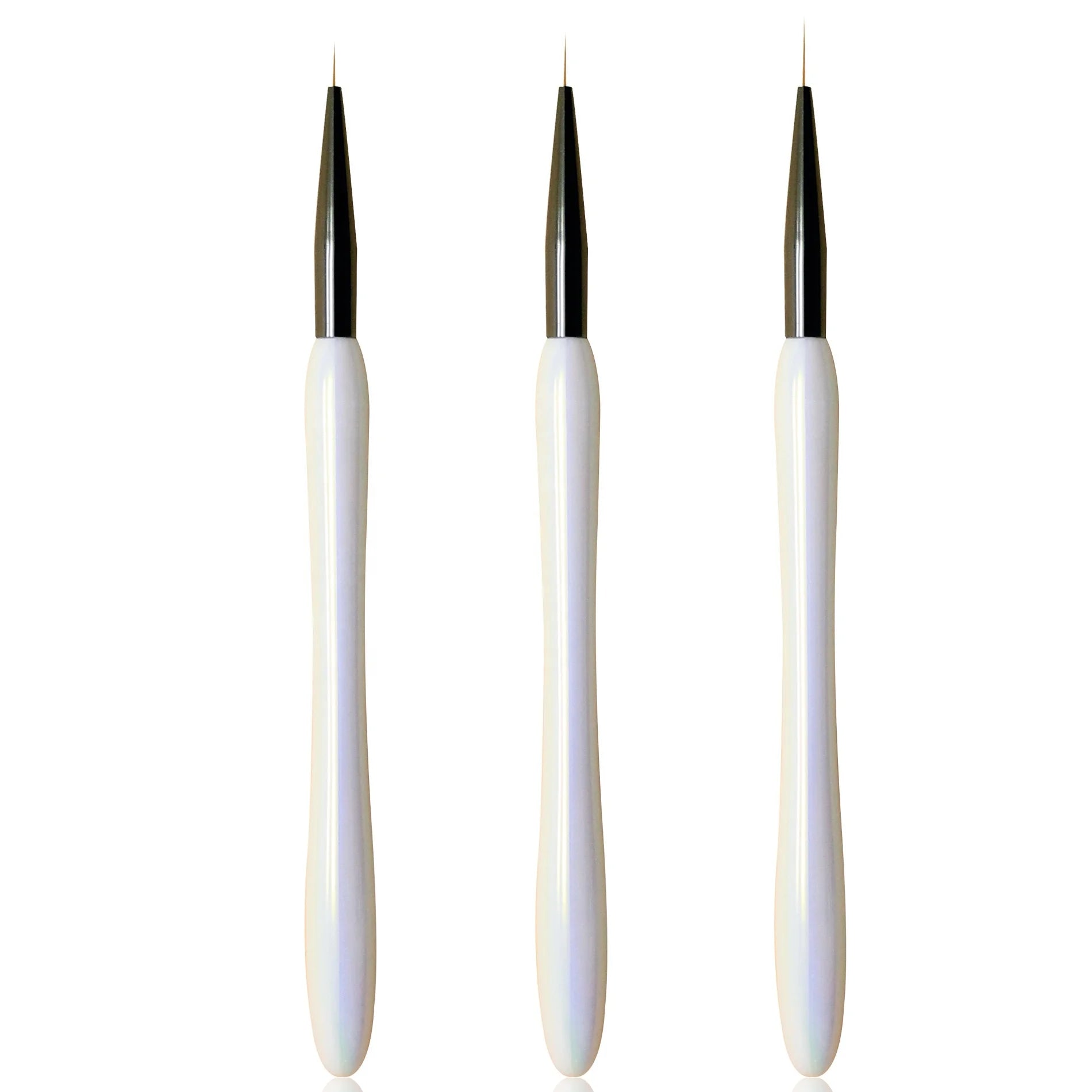 Latest Design Aurora Acrylic Handle Nylon Head Gel Liner Ultra Fine Nail Art Brush Custom Logo Professional Beauty Tool