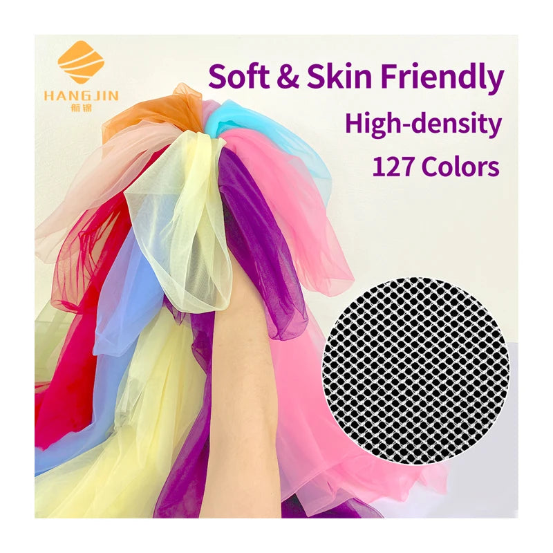 100% NYLON 45Yards 160CM Wide Color Tulle Fabric Bolt Tutu Dress Tulle Mesh Fabric