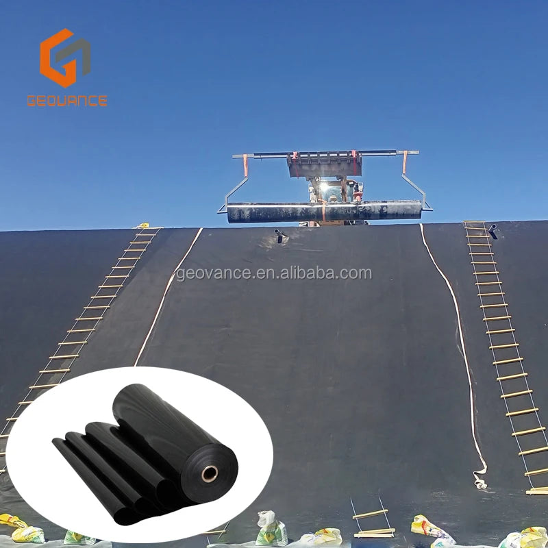 White Black Modern Design HDPE EPDM EVA PVC Geomembranes Anti-UV LDPE Fish Pond Lagoon Lake Dam Liner