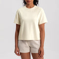 Women Summer Short Sleeve O Neck Soft Lightweight Running T Shirt