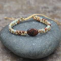 Handmade Round Braided Bracelets for Men and Women Natural Stone Beads Yoga Charm Lover Bracelet