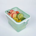 Wholesale New Rectangular Foldable Silicone Crisper sealed Food Bag Silicone Food Classification Storage Bag
