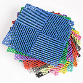 Wholesale Plastic Interlocking Garage Flooring Tiles With 16 Color Options Car Wash Shop Tiles for Floor
