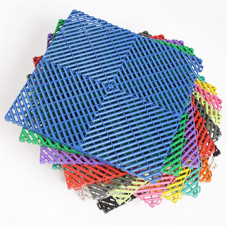Wholesale Plastic Interlocking Garage Flooring Tiles With 16 Color Options Car Wash Shop Tiles for Floor