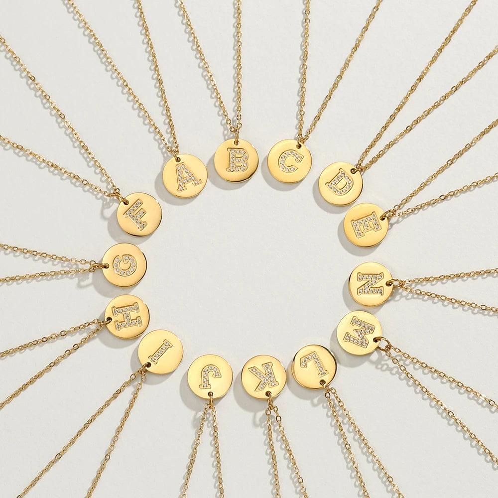 EManco Hot Sale Alphabet 26 Letter Charms Light Luxury Dainty Zircon Intinal Letter Accessories Necklace Jewelry Wholesale