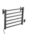APP Smart Control Modern Stainless Steel Electric Heated Towel Warmer Rack with Double Towel Bars Wall-Mounted Top Shelf